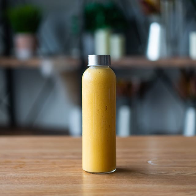 Passion Fruit Sea Moss Smoothie.