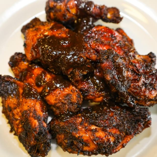 Jerk Wings Lunch.