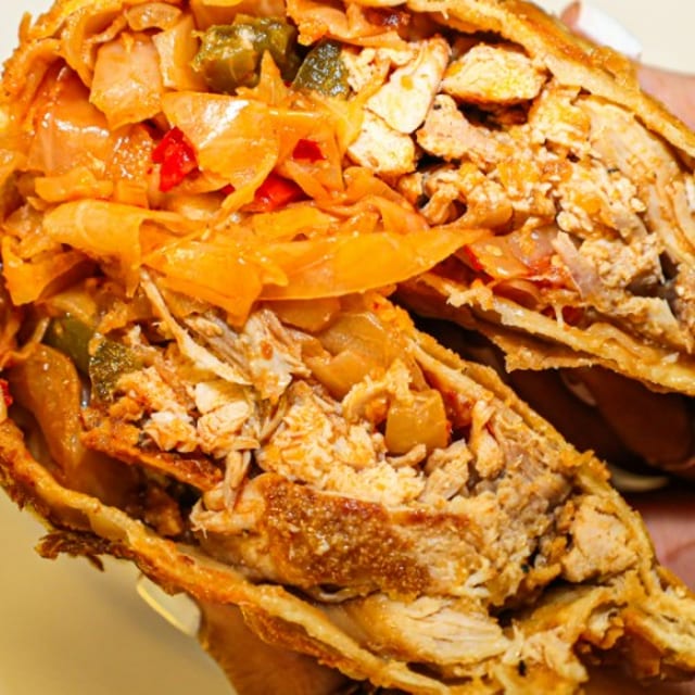 Loaded Chicken Empanadas.